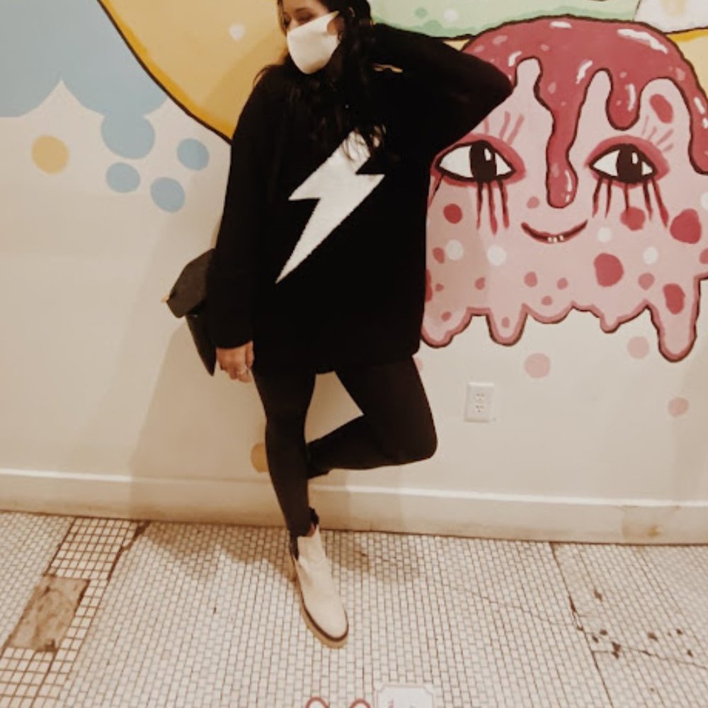 Dressed in LALA Thunderstruck Oversized Knit Pullover